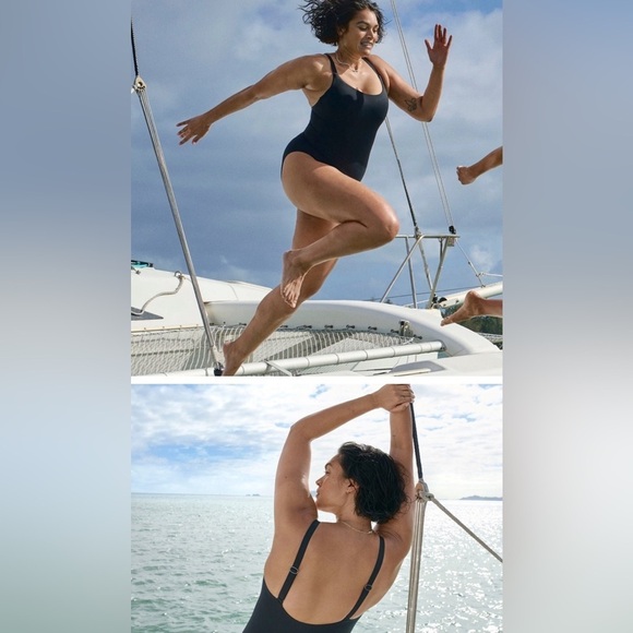 NWT! Athleta Black Hermosa One Piece Swimsuit - Size M - Picture 5 of 8